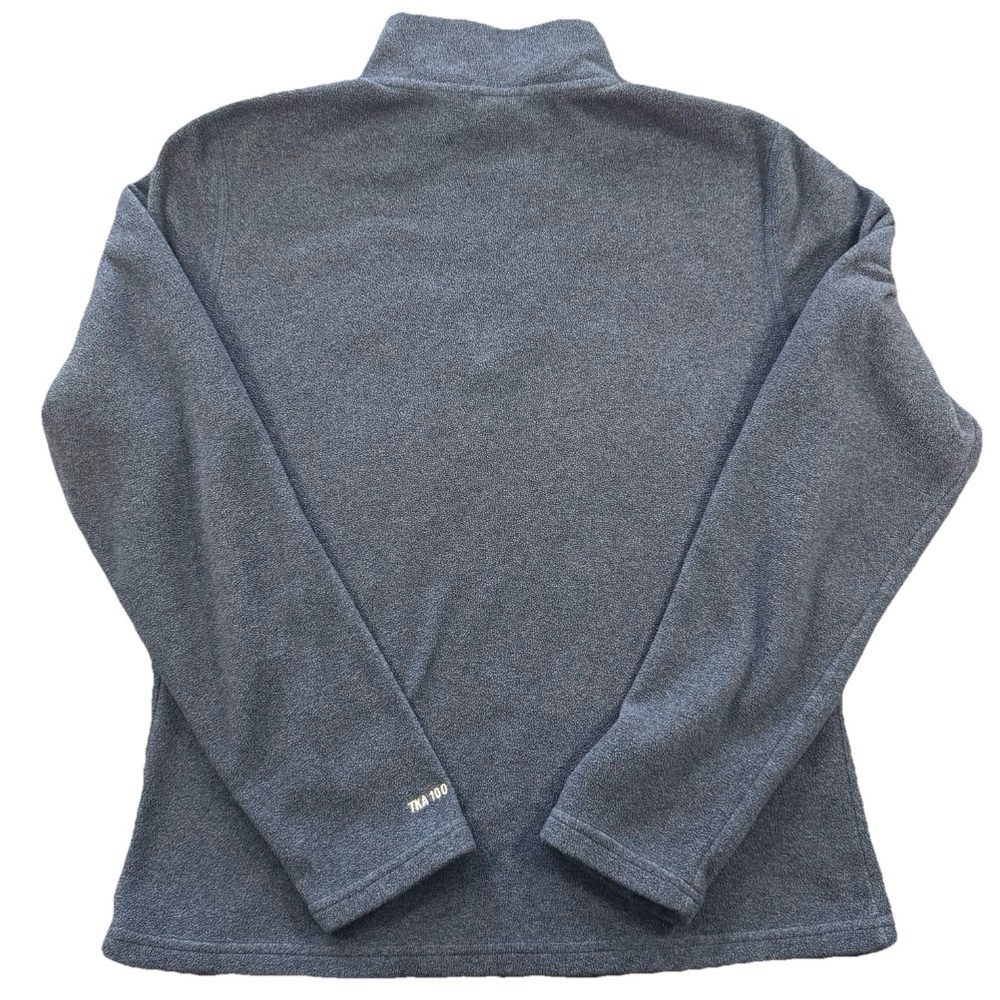 The North Face TKA 100 Quarter Zip Fleece Pullover M Blue Microfleece - Picture 3 of 10